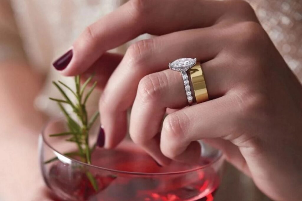 Radiant-Cut Moissanite Engagement Ring